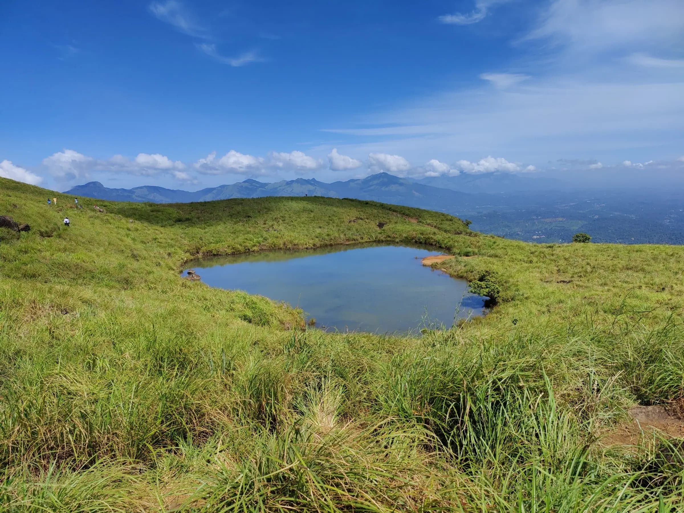 The heart lake, at last! — Chembra Peak